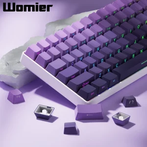 Womier 136 Phím Keycaps in bên hông, PBT Double Shot Shine Through Keycaps cho Gateron MX Switch Bàn phím cơ, OEM Profile