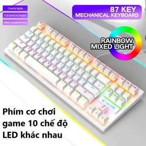 Bàn phím cơ gaming có LED cho máy tính laptop pc Crack K2 PRO dòng keyboard chiến mọi tựa game như pubg, lol, đột kích