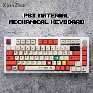 Xiaozhubangchu keycaps Mario bàn phím cơ 124 phím keycaps chất lượng cao kết hợp