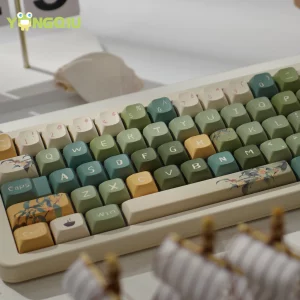 156 Phím Keycaps PBT gốc URE hồ sơ phong cách Trung Quốc Osmanthus hoa ô long Trà keycap thích hợp cho bàn phím cơ