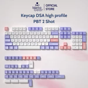 Nút keycap Cinamoroll / DSA high profile PBT double short / Cherry profile PBT Phù hợp nhiều layout bàn phím