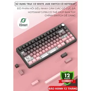 Bàn Phím Cơ Bluetooth Không Dây X85 PRO V2 M75 Led RGB Mạch Xuôi, Hotswap 5 Pin, 3 Mode Kết Nối