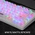 122 Phím Sương Mù Trong Suốt Matte Milky White Keycap PC ABS Chất Liệu Anh Đào Hồ Sơ Cho Bàn Phím Cơ Cross Axis Keycaps 87 / 104 / 108